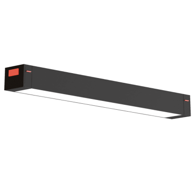 Светильник FLAT, система SLIMLINE, Black 18W SMART DIM CRI90 OSRAM TRIX ССТ 3000-6000К, 410x25x41mm