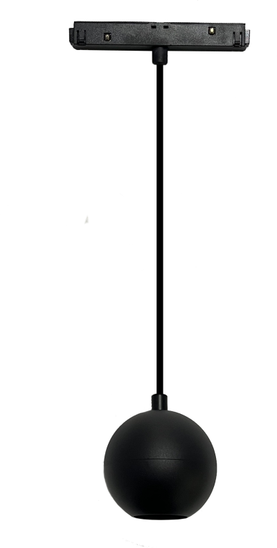 Светильник магнитный трековый А024-20 CD SBK 6W 48V 3000K шарик 80x75x1150mm