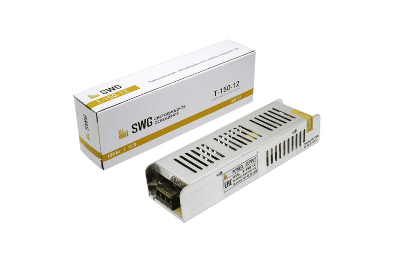 Блок питания тонкий SWGroup Т-150w-12v (узкий)